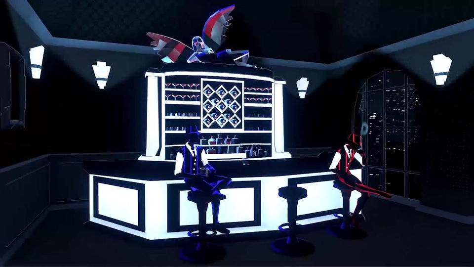 Noir themed VR room
